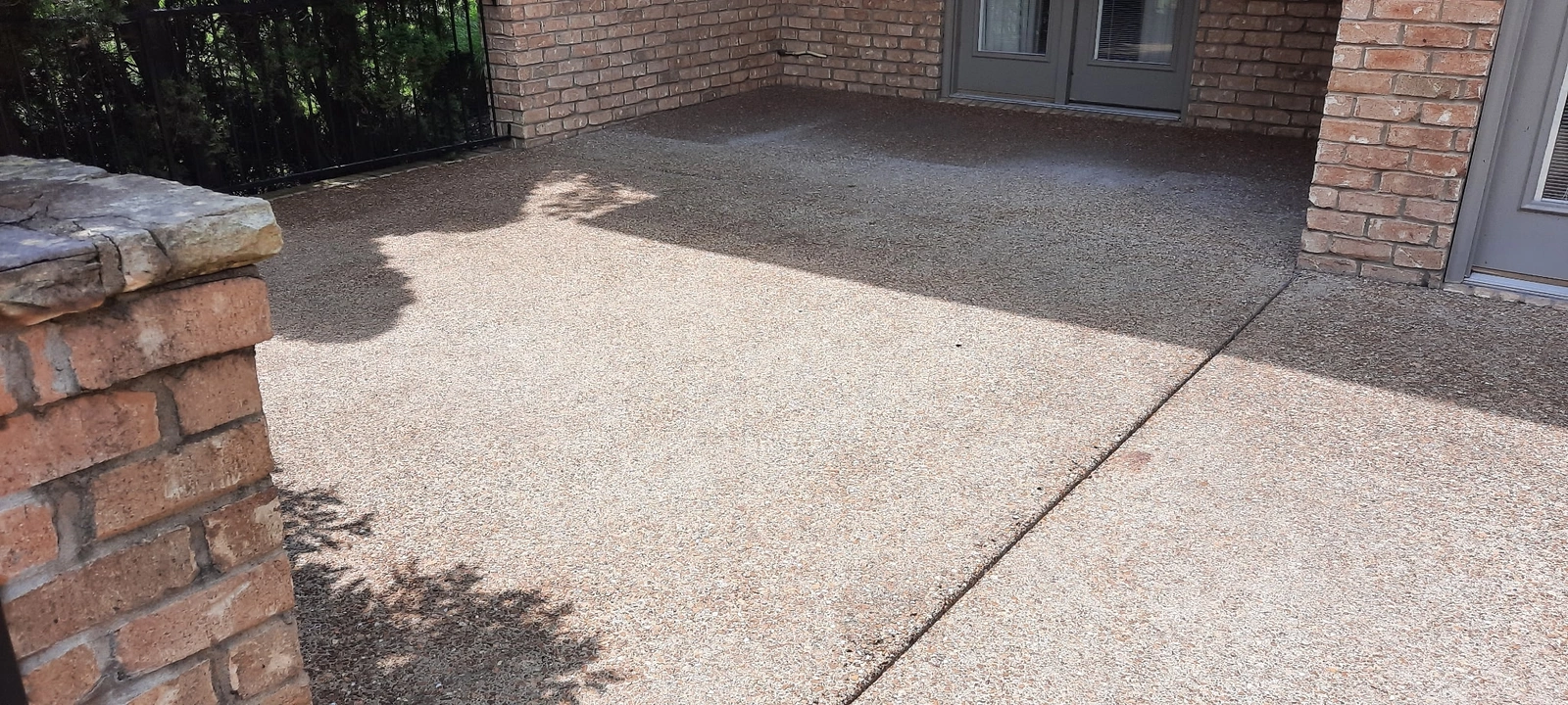 Before cleaning: Exposed Aggregate Patio — Mt. Juliet, TN