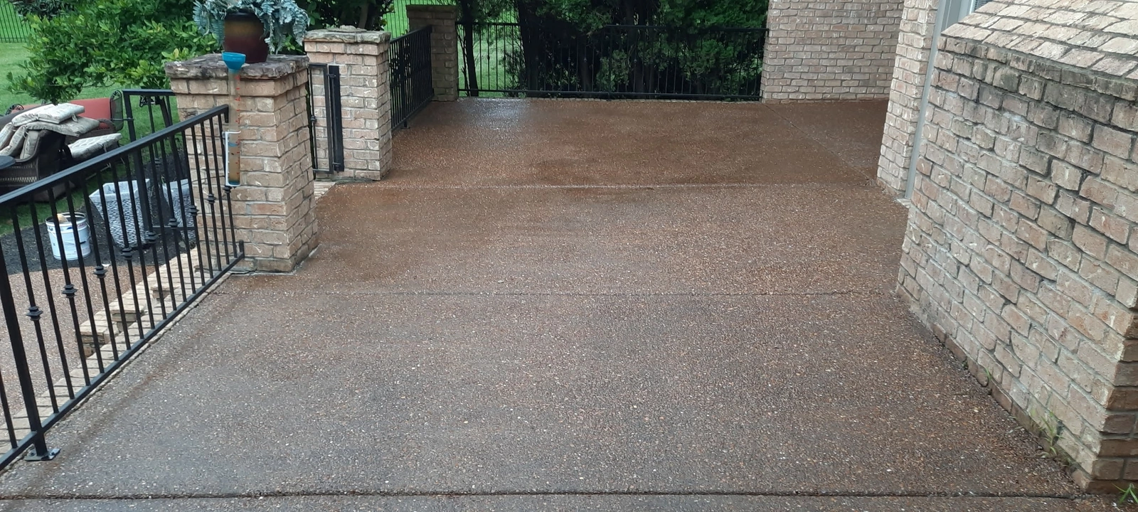 After cleaning: Exposed Aggregate Patio — Mt. Juliet, TN