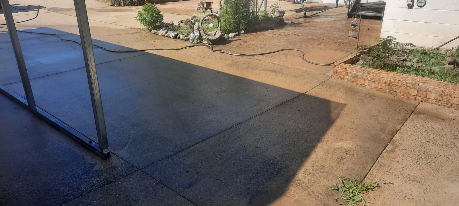 Before cleaning: Driveway & Carport Approach — Wilson County, TN