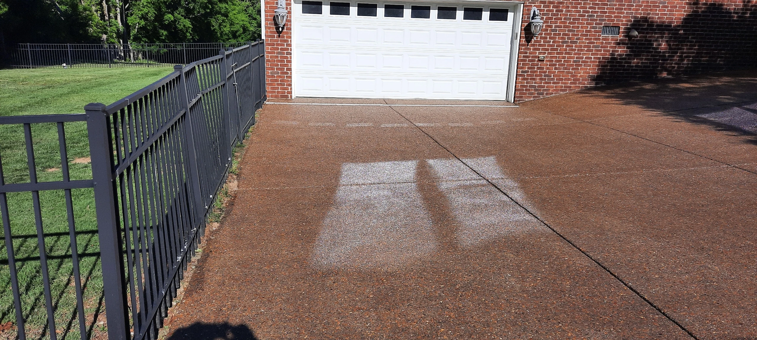 Before cleaning: House Exterior Wash — Wilson County, TN